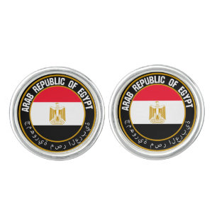 Egypt Round Emblem Cufflinks