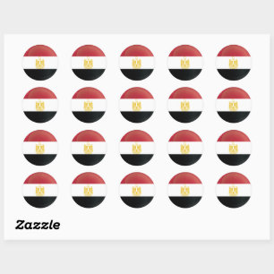 Egypt  Round Icon Flag Classic Round Sticker