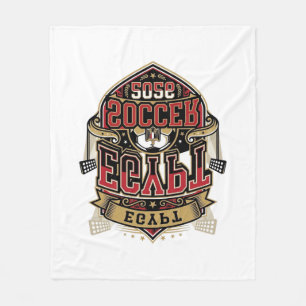Egypt Soccer 2026 Soccer Bold Country Typography G Fleece Blanket