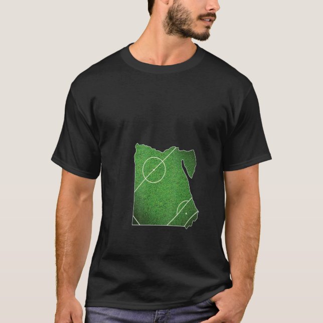 Egypt Soccer Football Court T-Shirt (Front)