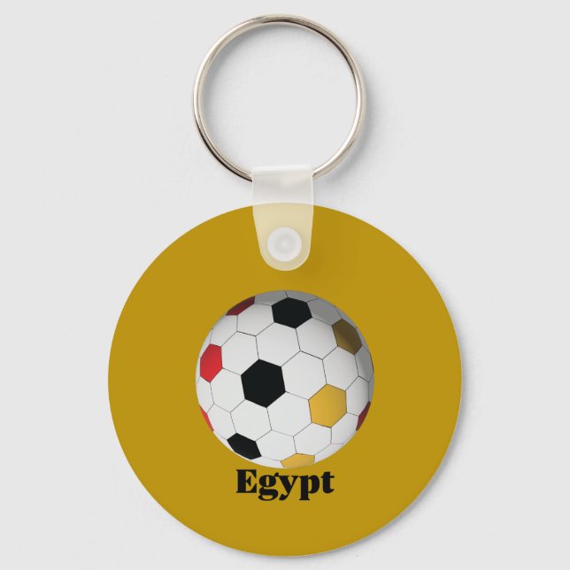 Egypt Soccer  Keychain (Front)