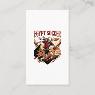 Egypt Soccer Skeleton Striker Nations Premium Spor Business Card