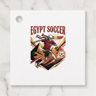 Egypt Soccer Skeleton Striker Nations Premium Spor Favor Tags