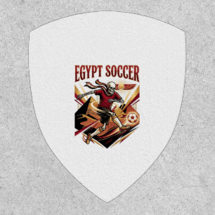 Egypt Soccer Skeleton Striker Nations Premium Spor Patch