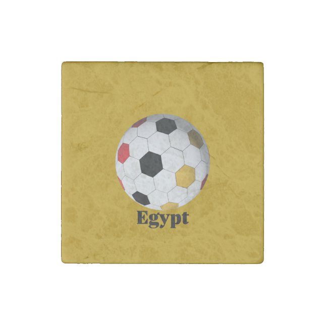 Egypt Soccer Stone Magnet (Front)