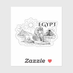 Egypt Sphinx and Pyramids Sticker | Ancient Egypt