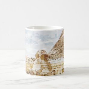 Egypt Sphinx Giza Pyramids Traveling Fine Art Coffee Mug