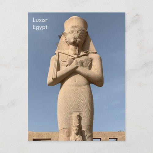 Egypt Statue of Ramses II in Karnak Temple Luxor Postcard