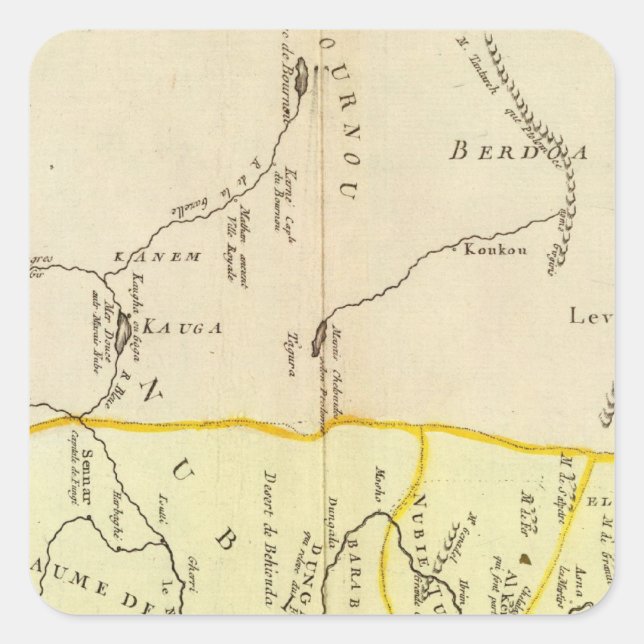 Egypt, Sudan Square Sticker (Front)