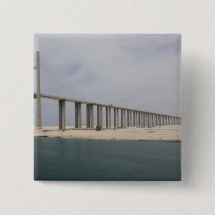 Egypt, Suez Canal. Bridge of Peace aka Peace Button