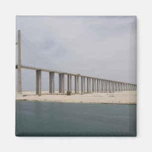 Egypt, Suez Canal. Bridge of Peace aka Peace Magnet