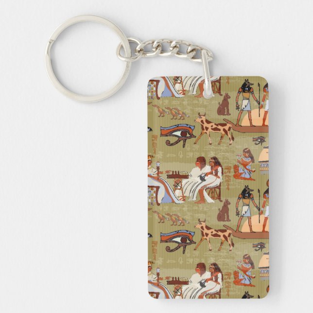 Egypt | Symbols Pattern Keychain (Front)