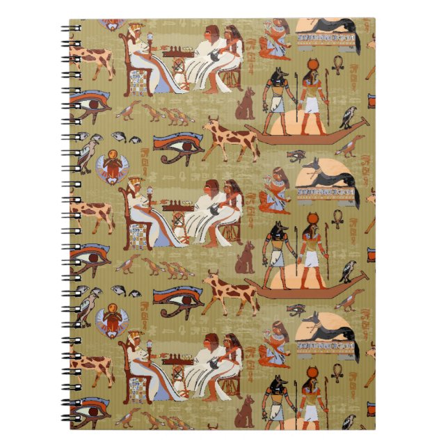 Egypt | Symbols Pattern Notebook (Front)
