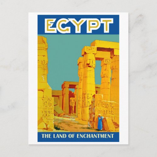 Egypt the land of enchantment postcard