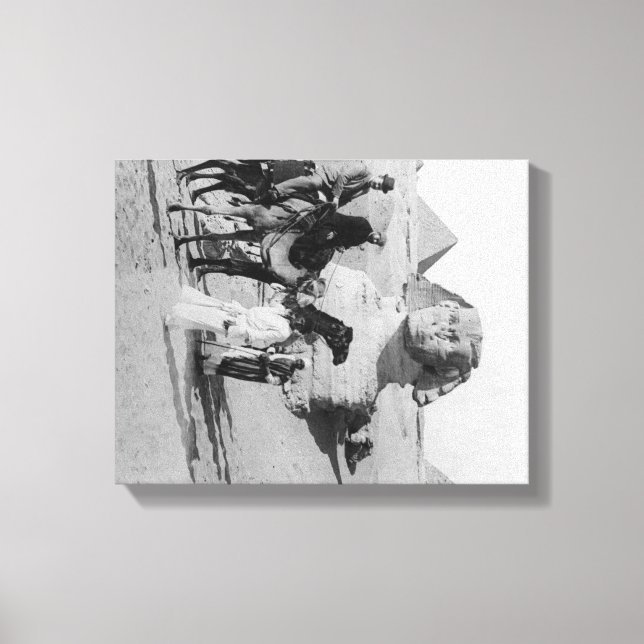 Egypt Tourists Traveling the Nile, Sphix Canvas Print (Front)