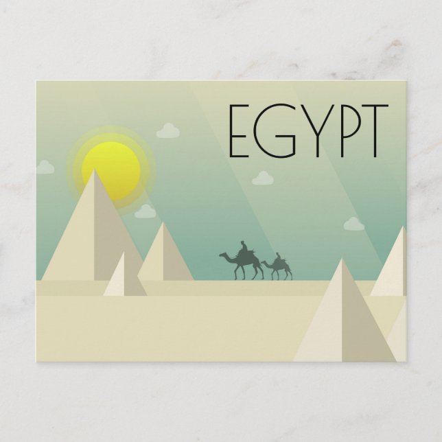EGYPT TRAVEL POSTCARD (Front)