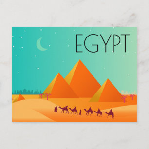 EGYPT TRAVEL POSTCARD