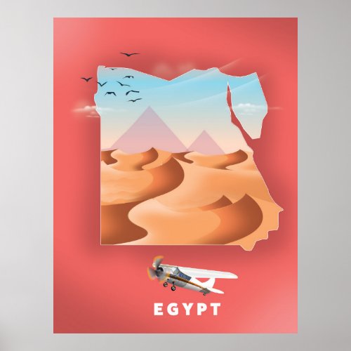 Egypt travel poster