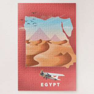 Egypt travel poster jigsaw puzzle