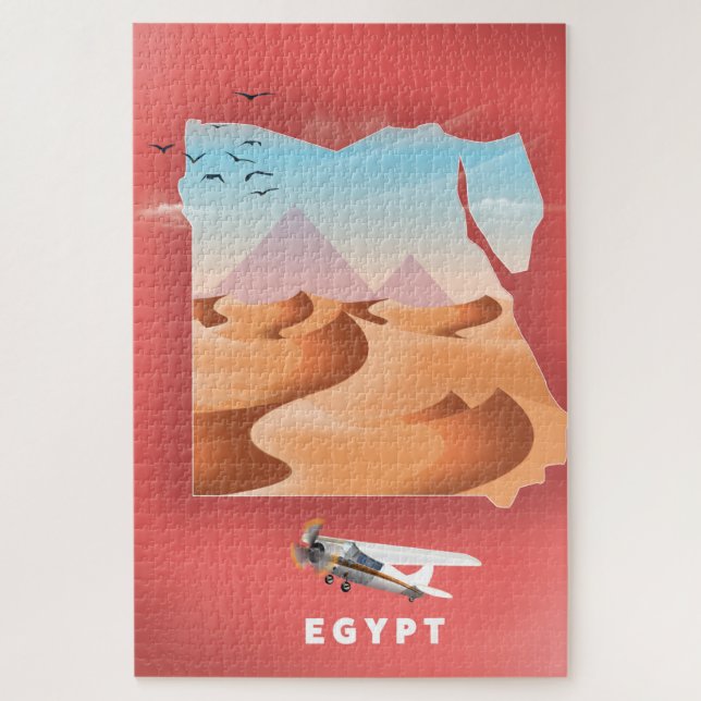 Egypt travel poster jigsaw puzzle (Vertical)