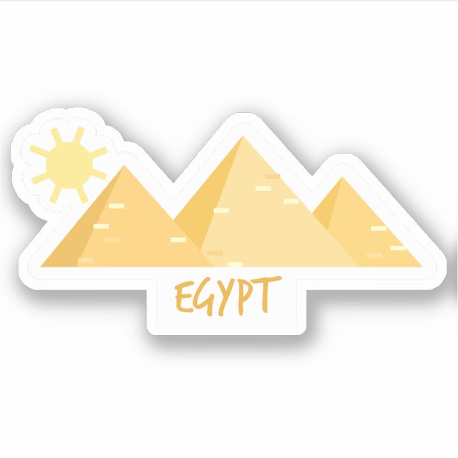 Egypt Travel Vinyl Sticker (Front)