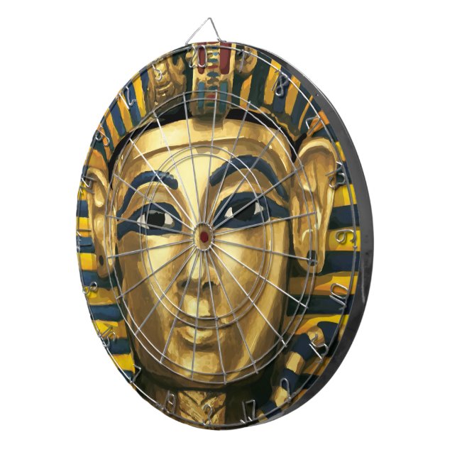 Egypt -Tutankhamun Dartboard With Darts (Front Right)