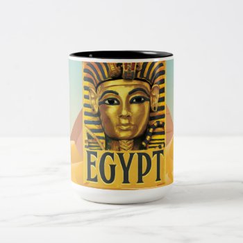Egypt - Tutankhamun Two-tone Coffee Mug by bartonleclaydesign at Zazzle