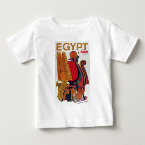 Egypt Vintage Air Travel Ancient Culture Tourism Baby T_Shirt