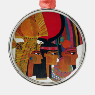 Egypt Vintage Air Travel Ancient Culture Tourism Metal Ornament