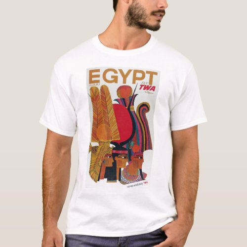 Egypt Vintage Air Travel Ancient Culture Tourism T_Shirt