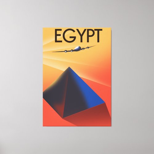 Egypt vintage style travel poster canvas print