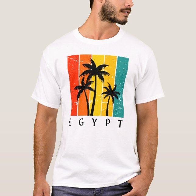 Egypt Vintage Sunset T-Shirt (Front)