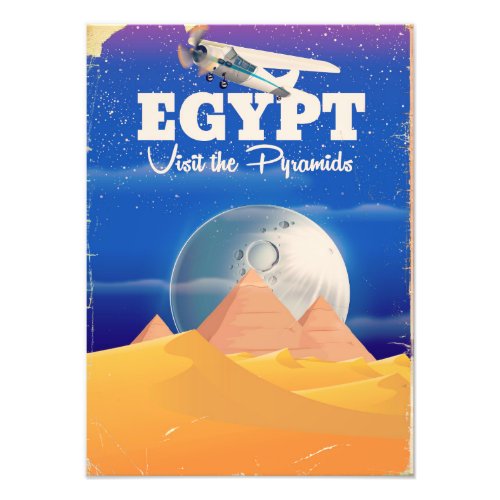Egypt _ Visit the Pyramids Vintage travel poster