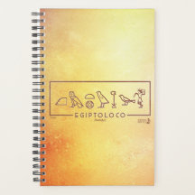 Egyptian Agenda Toloco retro hieroglyphics