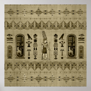 Egyptian Amun Ra - Amun Re Ornament Poster