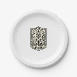 Egyptian Ancient Cat Funny Cat Graphic - Egyptian Paper Plates