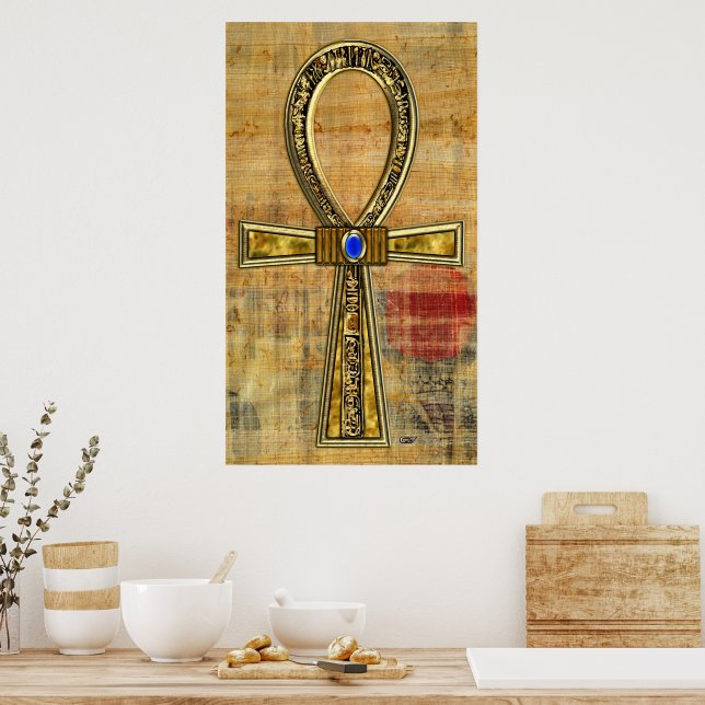 Egyptian Ankh Cross Poster | Zazzle