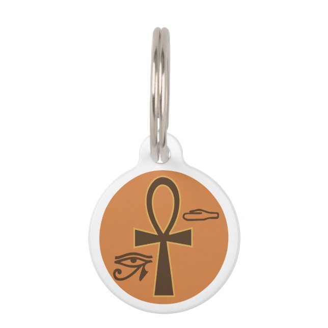 Egyptian Ankh Pet ID Tag (Front)