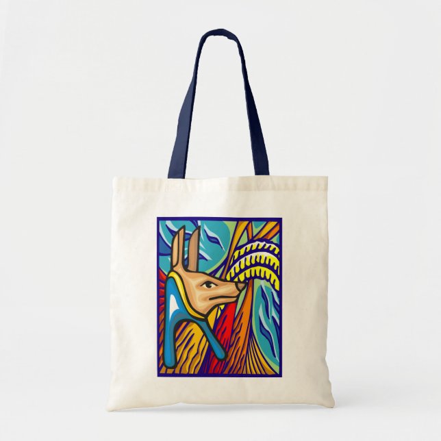 Egyptian Anubis Tote Bag (Front)