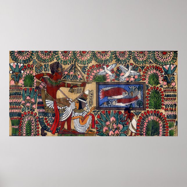 Egyptian Archer Papyrus Poster (Front)