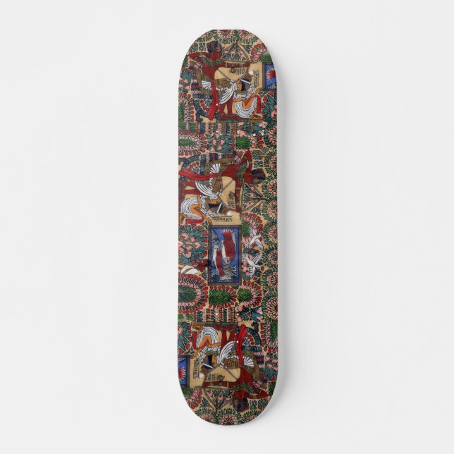 Egyptian Archer Papyrus Skateboard Deck (Front)