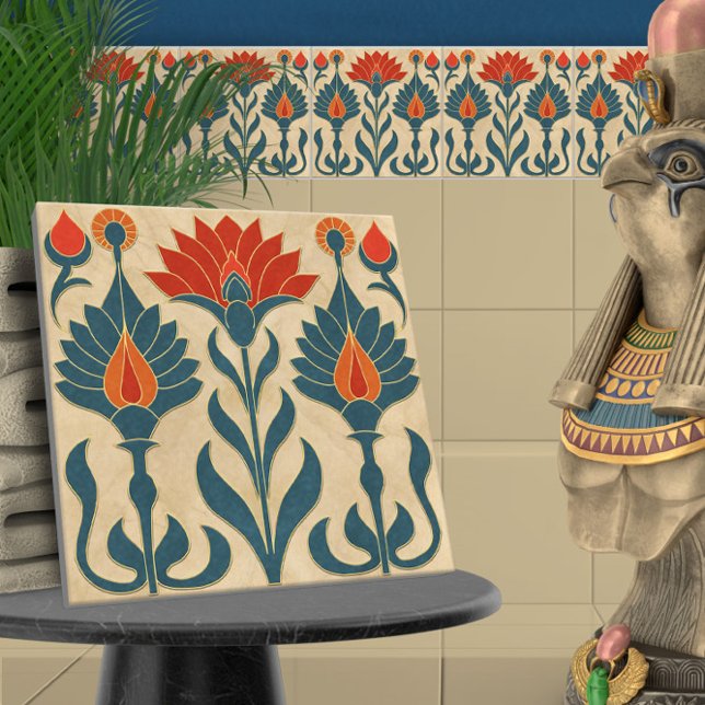 Egyptian Art Deco Border  Ceramic Tile (Creator Uploaded)