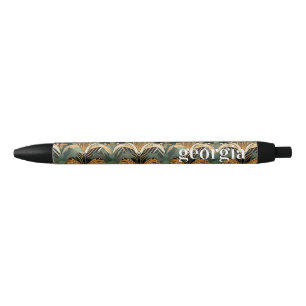 Egyptian Art Deco Pattern   Monogram Pen