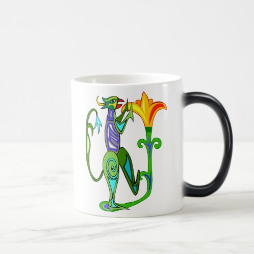 Egyptian Art Deco With A Lotus Flower Mug