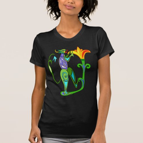 Egyptian Art Deco With A Lotus Flower T_Shirt