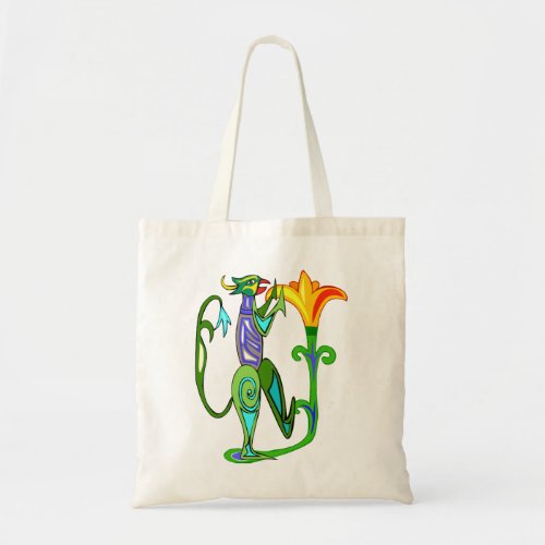 Egyptian Art Deco With A Lotus Flower Tote Bag