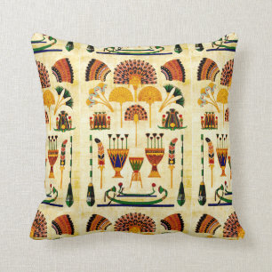 Egyptian Art Design #2 Throw Pillow