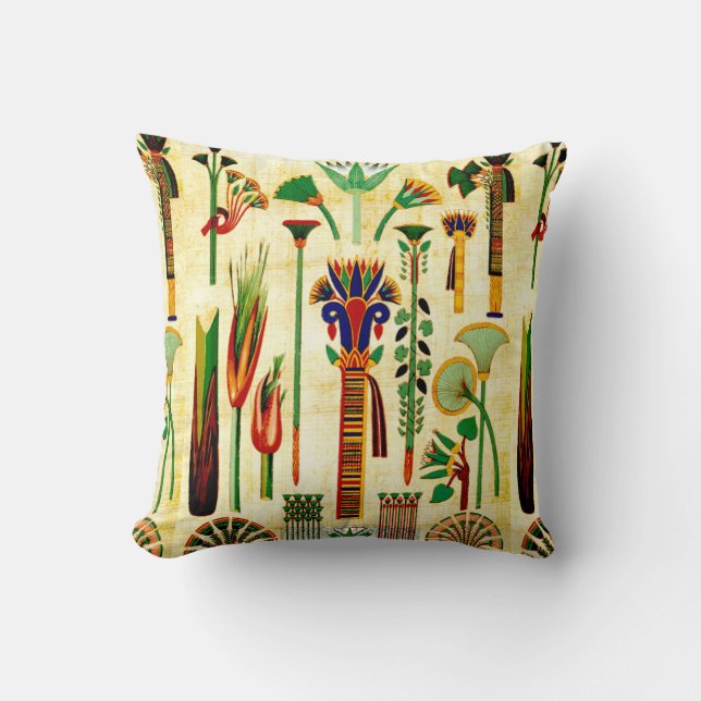 Egyptian Art Design #4 Throw Pillow (Front)