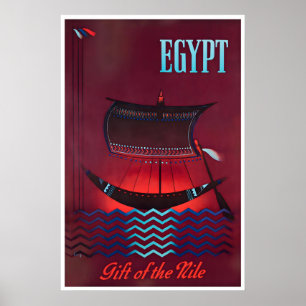 Egyptian Art Egypt Travel Poster The Nile River