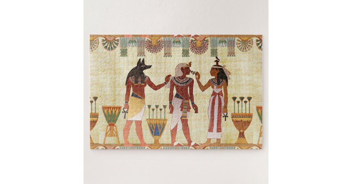 Egyptian Art Jigsaw Puzzle Zazzle